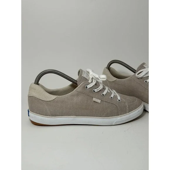 Keds Center II Tan Canvas Low Top Sneakers Womens Size 8 WF67057 - Picture 5 of 12